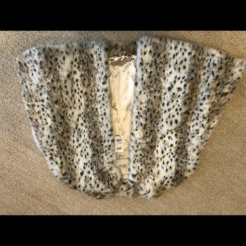 Cheetah fur cape
